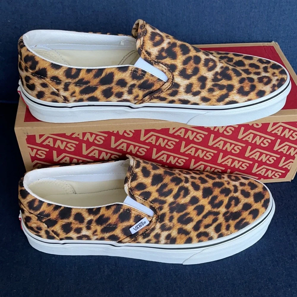 Vans Classic Slip-On Leopard Black/True White WMNS - Picture 3 of 16